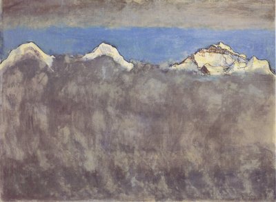 Eiger, Mönch et Jungfrau au-dessus de la mer de brouillard - Ferdinand Hodler